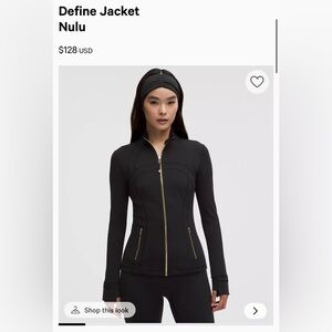 Lululemon Athletica Black Define Jacket